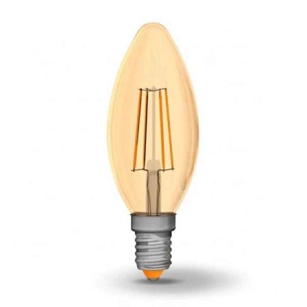 LED лампа VIDEX Filament C37FA 4W E14 2200K 220V (VL-C37FA-04142)