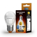 Світлодіодна лампа LED VIDEX G45 6W E27 3000K 220V (VL-G45-06273)