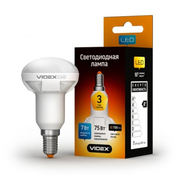 LED лампа VIDEX R50 7W E14 4100K 220V (VL-R50-07144)
