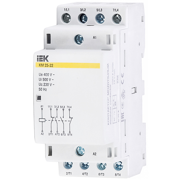Контактор модульний КМ25-22 AC IEK (MKK20-25-22)