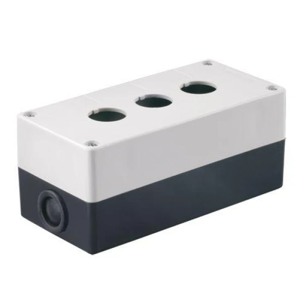 Корпус КП103 для кнопок 3 місця білий IEK (BKP10-3-K01)
