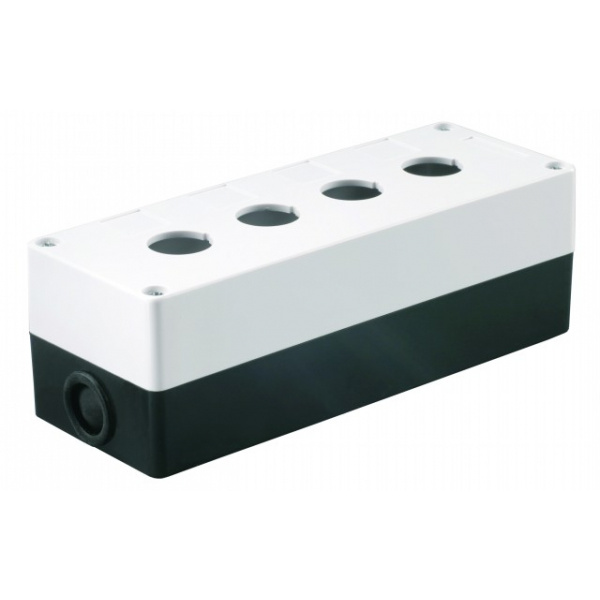 Корпус КП104 для кнопок 4 місця білий IEK (BKP10-4-K01)