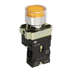 Кнопка керування LAY5-BW3561 з підсвічуванням жовтий 1з IEK (BBT50-BW-K05)