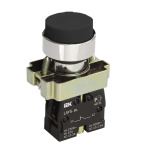 Кнопка керування LAY5-BL21 без підсвічування чорна 1з IEK (BBT70-BL-K02)