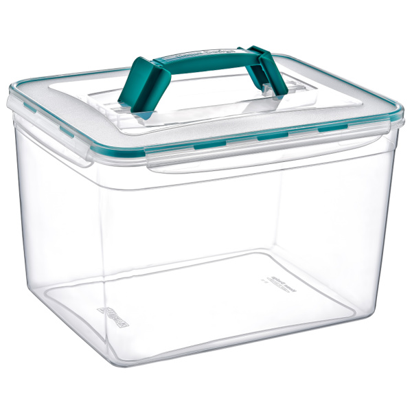 Контейнер із ручкою великий Fresh Box 11 л прозорий