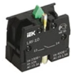 Контактний блок 1з (1НО) для серії LAY5 замикаючий IEK (BDK21)