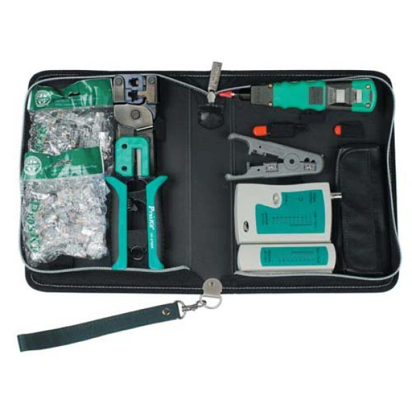 Набір інструментів в сумці Pro'sKit PK-4016, для монтажу телекомунікаційних мереж