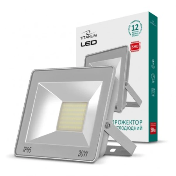 LED прожектор TITANUM 30W 6000K TLF306 220V 20шт/ящ