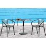 База столу Lotus Round d45x73 см біла Papatya - Зображення 2