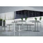 База столу Lotus Square 40x40x73 см антрацит Papatya - Зображення 5