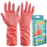 Рукавички гумові побутові Super Gloves Надміцні розмір S Київгума