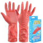 Рукавички гумові побутові Super Gloves Подовжені розмір S Київгума