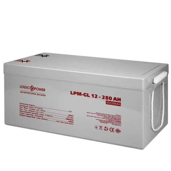 Акумулятор гелевий LPM-GL 12V - 280 Ah