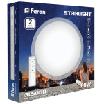 Світлодіодна люстра Feron AL5000 60W коло, 4900Lm 2700K-6400K 555*78mm (5574) - Зображення 3