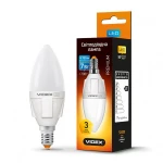 LED лампа VIDEX C37 7W E14 3000K 220V (VL-C37-07143)