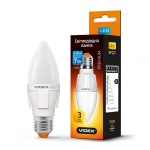 LED лампа VIDEX C37 7W E27 3000K 220V (VL-C37-07273)