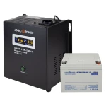 Комплект резервного живлення для котла LP (LogicPower) ДБЖ + мультигелева батарея (UPS A500VA + АКБ MG 330W)
