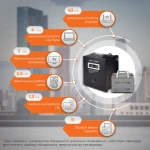 Комплект резервного живлення для котла LP (LogicPower) ДБЖ + мультигелева батарея (UPS A500VA + АКБ MG 420W) - Зображення 2