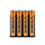 Батарейка сольова Videx R03P/AAA 4pcs SHRINK (60/1440) (R03P/AAA 4pcs S)