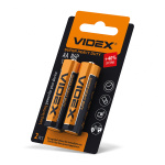 Батарейка сольова Videx R6P/AA 2pcs SMALL BLIST (40/1200) (R6P/AA 2pcs SB)