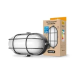 LED світильник (ЖКГ) Aluminum овальний VIDEX 12W 5000K 220V чорний посилений (VL-BHO-125ABR) - Зображення 2