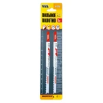 Полотно для лобзика MASTERTOOL PROGRESSOR 2 шт чистий прямий різ 5-11TPI 132 мм bimetall T345XF 14-2810 - Зображення 2