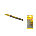 Полотно для лобзика MASTERTOOL по дереву 5 шт швидкий прямий різ 12TPI 77 мм T119B 14-2819