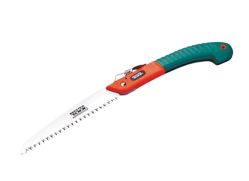 14-6017.jpg Ножівка садова MASTERTOOL складана 180 мм 7TPI закалений зуб 3-D заточування 14-6017 - Зображення 1