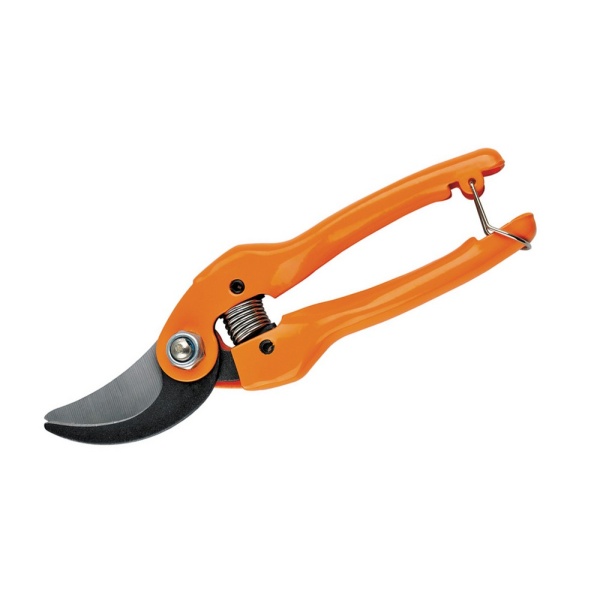Секатор садовий MASTERTOOL 190 мм із металевими ручками лезо Mn65 14-6108