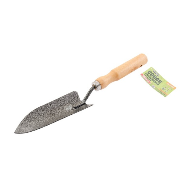 Совок посадковий MASTERTOOL звуження з дерев'яною ручкою 300х60 мм 14-6188