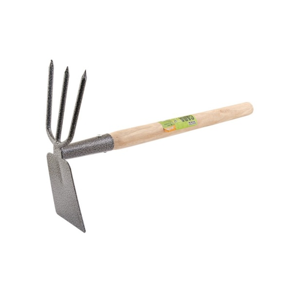 Сапа MASTERTOOL "Нептун" з довжиною дерев'яною ручкою 380х190х70 мм 14-6194