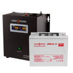 Комплект резервного живлення для котла LP (LogicPower) ДБЖ + гелева батарея (UPS W500 + АКБ GL 520W) - Зображення 4