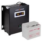 Комплект резервного живлення для котла LP (LogicPower) ДБЖ + гелева батарея (UPS W500 + АКБ GL 520W) - Зображення 3