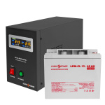 Комплект резервного живлення для котла LP (LogicPower) ДБЖ + гелева батарея (UPS B500 + АКБ GL 520W)