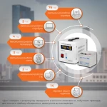 Комплект резервного живлення для котла LP (LogicPower) ДБЖ + мультигелева батарея (UPS 500 + АКБ MG 520W) - Зображення 2