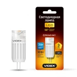 Лампа світлодіодна LED VIDEX G4 3W G4 4100K 12V (VL-G4-300124) - Зображення 2