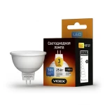 Лампа світлодіодна LED VIDEX MR16 3W GU5.3 4100K 220V (VL-MR16-03534) - Зображення 2