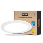 LED світильник вбудований круглий VIDEX 18W 5000K 220V (VL-DLR-185) - Зображення 2