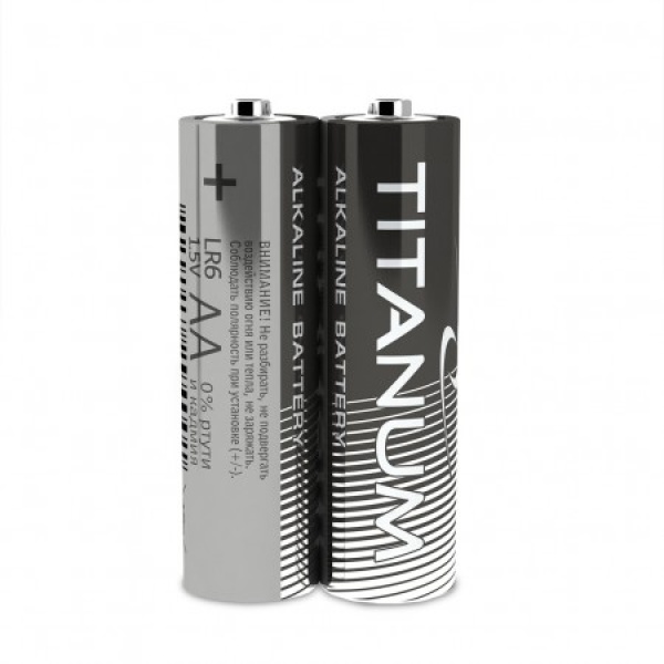 Батарейка лужна Titanum LR6/AA 2pcs SHRINK (40/720) (T-LR6/AA 2pcs T)
