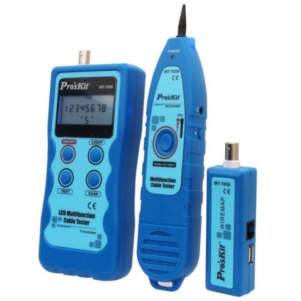 Тестер телекомунікаційних мереж та ліній передачі даних Pro'sKit MT-7059