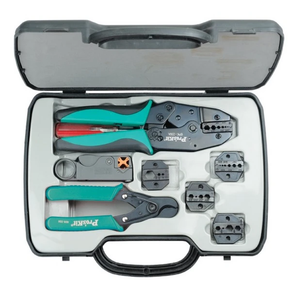 Набір інструментів для обтиснення коаксіального кабелю Pro'sKit 6PK-330K