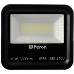Світлодіодний прожектор Feron LL-670 135LEDS 70W білий 6400K 230V (225*200*84mm) Чорний IP 65 (5509) - Зображення 2