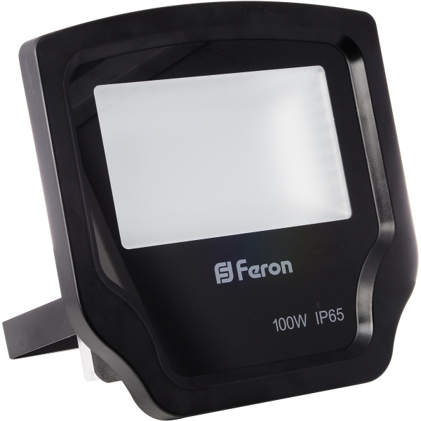 Світлодіодний прожектор Feron LL-471 192LEDS 100W білий 6400K 230V (307*315*95mm) Чорний IP 65 (5296)