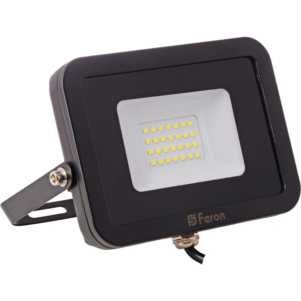 Світлодіодний прожектор Feron LL-853 30W 6400K 230V (184*165*28mm) Чорний IP 65 (5512)