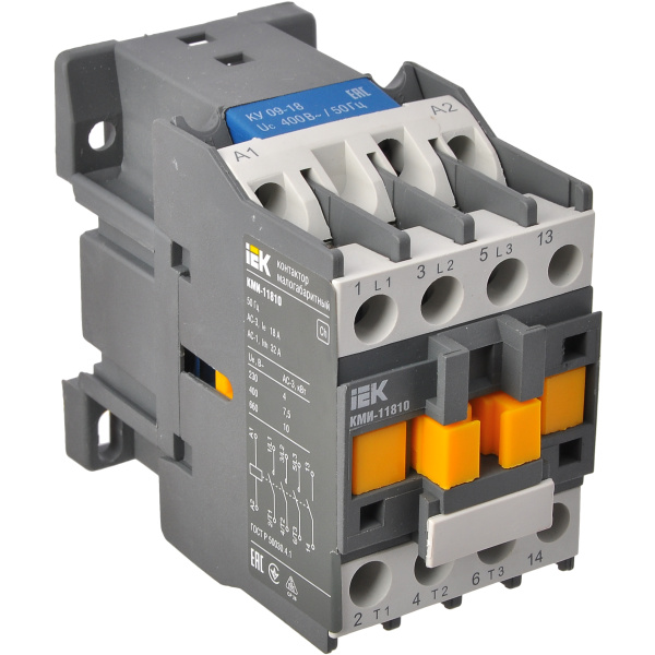 Контактор КМІ-11810 18А 380В/АС3 1з (АЛЕ) IEK (KKM11-018-400-10)