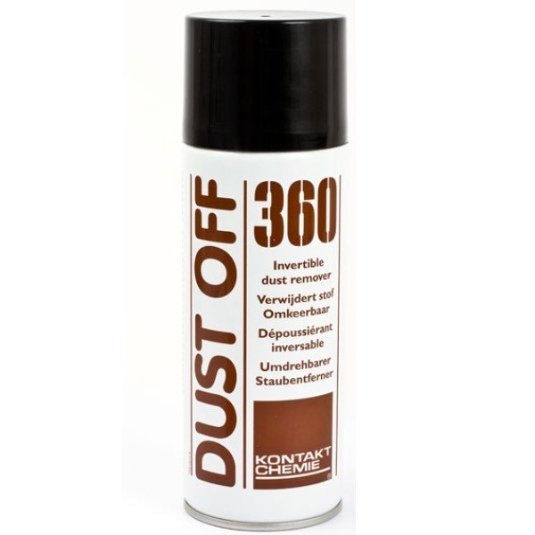 Стисне повітря Kontakt Chemie DUST OFF 360 застосування догори дном (200 мл)