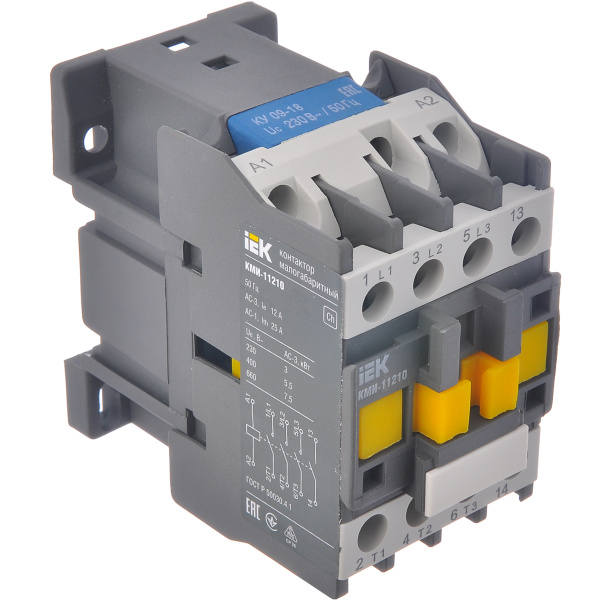Контактор КМІ-11210 12А 220В/АС3 1з (АЛЕ) IEK (KKM11-012-230-10)
