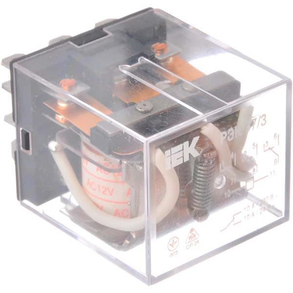 Реле РЕК77/3 (LY3) 10А 12В АC IEK (RRP10-3-10-012A)