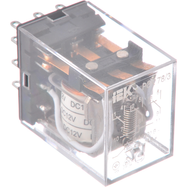 Реле РЕК78/3 (MY3) 5А 12В DC IEK (RRP20-3-05-012D)