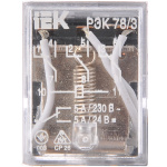 Реле РЕК78/3 (MY3) 5А 12В DC IEK (RRP20-3-05-012D) - Зображення 2
